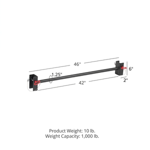 Vente directe usine – Barre de traction réglable de 1,25 pouce pour support de squat autonome, ajustement rapide par broche - Product Image 4