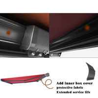 Prix d'usine – Auvent électrique extérieur mural rétractable et pliable avec télécommande, personnalisable, à rayures, imperméable, pour ombrage extérieur
