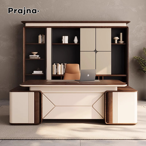 Décoration de fantaisie italienne Bureau de design exécutif Bureau du chef de la direction Bureau de l'enseignant Bureau de direction avec tiroir Cabinet pour mot de passe Bureau - Product Image 5