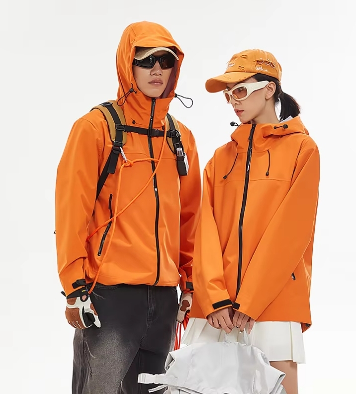 Unisex-sunny orange-three-layer pressed-glue hard case