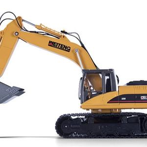 6526A 6519A Coche de Ingeniería a Control Remoto 1/20, Excavadora RC de Aleación con Pulverizador, Torre Giratoria 690 Grados, Simula Humo WEITENG - Product Image 3