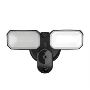 Gouden Zicht Afstandsbediening 4K Hd Ip Outdoor Waterdichte Ip65 Dual Led Light Pir Human Detection Wifi Schijnwerper Camera