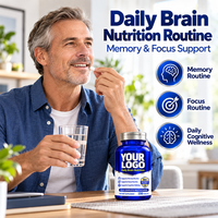 Comprimés multivitaminés pour la nutrition cérébrale OEM, formule nutritive quotidienne, complément alimentaire, fabricant et fournisseur en gros de marques privées