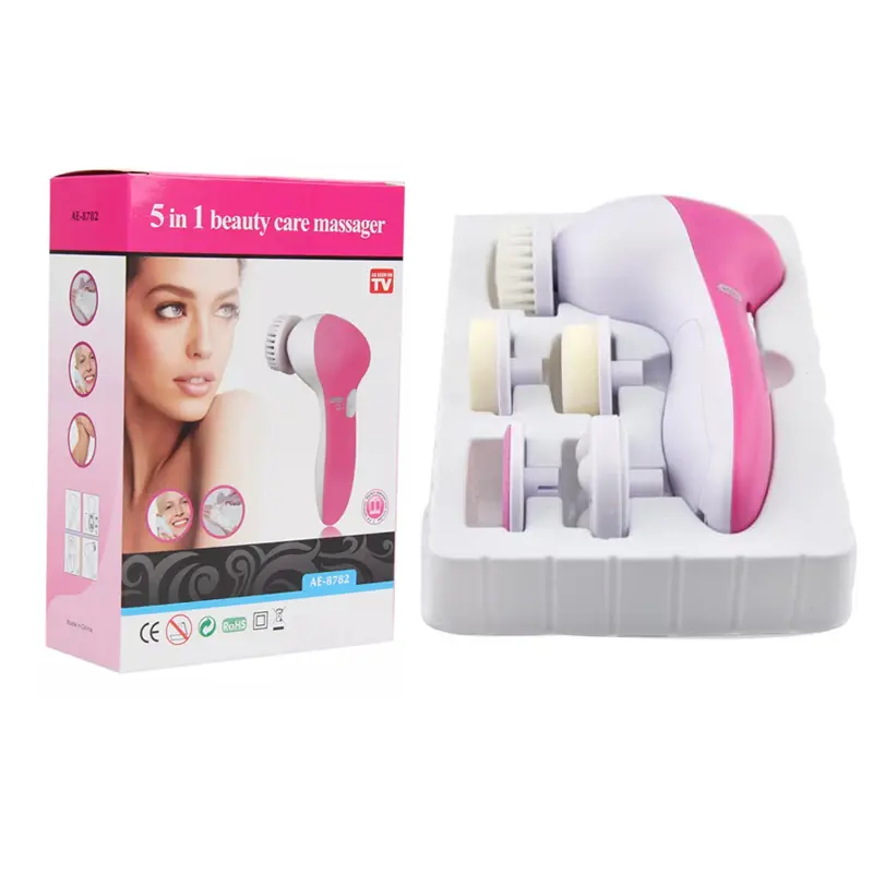 Hot sale three colors Electronic Multifunction Face Facial Rotating Cleansing Brush Spa Skin Massage