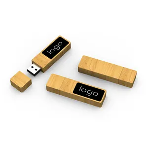 ไม้อัดแฟลชไดรฟ์ 128gb หน่วยความจํา Usb เป็นมิตรย่อยสลายได้ USB แฟลชไดรฟ์การ์ด U Disk