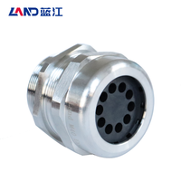 M/PG/G/NPT Connecteurs étanches filetés en acier inoxydable à dix trous Presse-étoupes pour connecter le câble