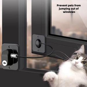 מנעול בטיחות לילדים ללא קידוח לדלת ארון, חלון, רהיטים, נגד גניבה, התקנה קלה, עיצוב מודרני, לחדר שינה, עשוי אבץ - Product Image 4