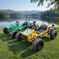 Kart de loisirs tout-terrain professionnel de course sportive avec volant à gaz 212CC, moteur quatre temps, roues de 100CM, pour adultes, drift sur plage, 90km/h