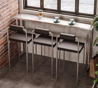 Table et chaise de salle à manger de style industriel moderne pour les cafés Salles à manger Restaurant