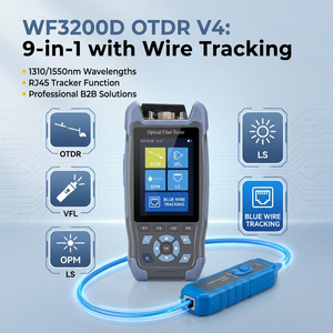 Reflectómetro de Fibra Óptica Portátil ONEFIND WF3200D 1310 1550nm 24 22dB Monomodo VFL OLS OPM para Eventos FTTH - Product Image 1