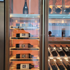 Réfrigérateur à vin de luxe personnalisé, refroidisseur de boissons, acier inoxydable, contrôle électronique de la température, usage commercial et domestique - Product Image 4