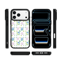 Coque de téléphone AG Feeling Black Edge avec motif Gilding Blue Dream pour iPhone 17, 17 Pro Max, 16 Pro, 15 – Coque magnétique