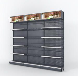 Meilleur prix pour les rayonnages de supermarché à un seul côté, rayonnages de magasin d'alimentation en acier <span class=keywords><strong>métallique</strong></span> d'<span class=keywords><strong>occasion</strong></span>/de seconde main, élégants et tendance, pour usage général - Product Image 2