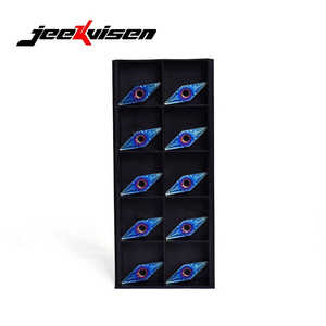 Plaquettes de tournage en carbure de tungstène nano-revêtu bleu Jeekvisen VNMG160408-MA, outil de fraisage CNC, plaquette d'insertion pour machine-outil, revêtement CBN, boîte de 500g - Product Image 1