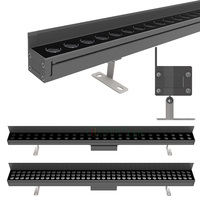Lampe UV noire et violette avec grille en maille, couvercle en aluminium moulé sous pression, projecteur mural LED contrôlé par application Wi-Fi Tuya avec gradation sans fil