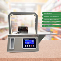 Máquinas de flejado para embalaje fresco, máquina automática de flejado con cinta OPP, máquina de embalaje pequeña
