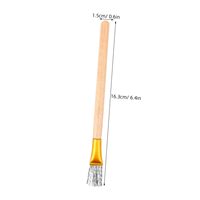 Bview Art 2pcs brosses métalliques en argile polymère poignées ergonomiques en bois outils de poterie de bricolage soies en acier fournitures d'art de nettoyage