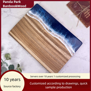 <span class=keywords><strong>Planche</strong></span> à découper en bambou et bois d'acacia en résine ondulée écologique de luxe <span class=keywords><strong>planche</strong></span> à découper rectangulaire <span class=keywords><strong>personnalisable</strong></span> pour steak de fruits - Product Image 3