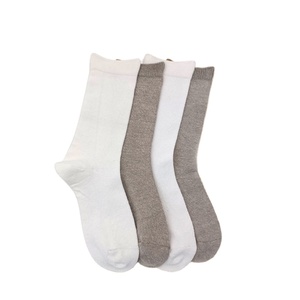 Tất Cả Các Mùa Quý Cây Gai Dầu Vớ <span class=keywords><strong>1</strong></span> Cặp Tự Nhiên Màu Trắng Đen Rắn Màu Crew Vớ 100% Sợi Gai Dầu - Product Image 1