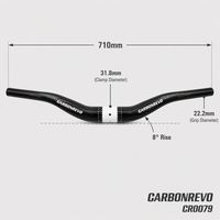 Guidon de trottinette électrique Carbonrevo – Guidon de trottinette durable, performances stables, ajustement parfait, léger et compatible