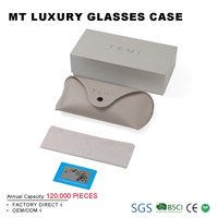 Caja y bolsa para gafas de sol con logotipo personalizado, almacenamiento de papel suave para gafas con material de tela, uso de logotipo impreso para gafas