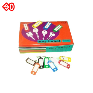 plastic <b>key</b> tag holder keychain <b>label</b> with ring - Product Image 1