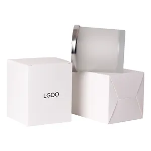 Cardboard Recyclable UV Coating Custom Craft Gift Folding Candle Paper Box Packaging