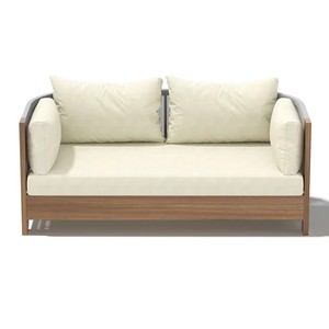 Meubles d'hôtel en aluminium, mobilier d'extérieur moderne en métal, canapé d'extérieur en bois pour jardin - Product Image 5