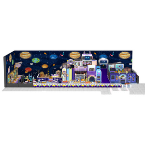 Aire <span class=keywords><strong>de</strong></span> jeux intérieure personnalisée pour enfants : toboggan, jeux souples et maisonnette <span class=keywords><strong>de</strong></span> <span class=keywords><strong>jeu</strong></span> pour le <span class=keywords><strong>jeu</strong></span> d'imitation et la zone <span class=keywords><strong>de</strong></span> divertissement des enfants - Product Image 1