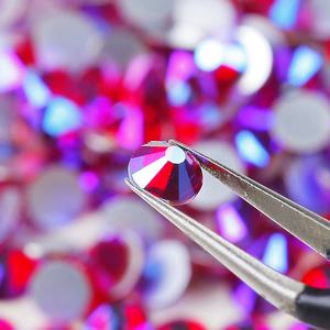 DIYカップヘルメットガラスストーンフラットバックコールドフィックスノンホットフィックスクリスタルサイアムABラインストーン工場卸売 - Product Image 3