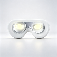 Masque de sommeil intelligent à thérapie lumineuse, compresse chaude et froide, masseur oculaire rechargeable par USB avec lumière douce pour le réveil matinal, pour les migraines