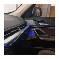 Kit de 8 garnitures d'enceintes LED argentées pour BMW X1 U11 2022-2025, garnitures de grille de porte intérieures