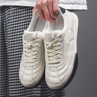 Baskets en cuir pleine fleur pour hommes – Nouvelle collection 2026 – Chaussures blanches décontractées et sportives respirantes à semelle souple