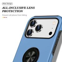 Étui hybride avec support anneau pour iPhone 18 Pro Max, béquille métallique, coque antichoc en TPU et PC pour Redmi NOTE15 Pro 4G