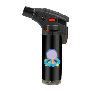 TECHNO-Briquet torche à jet incliné pour cigarette, à l'épreuve du vent, puissant butane rechargeable, flamme bleue, ODM, LOGO personnalisé - Product Image 4