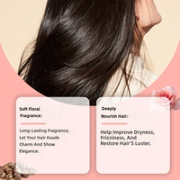Brume parfumée pour cheveux pour femmes, parfum de rose, taille standard, nourrit les mèches, procure une hydratation profonde, laisse les cheveux frais et floraux