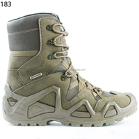 Botas Tácticas Personalizadas Elkland para Hombre, de Corte Alto, Impermeables para Exteriores, con Forro de Membrana de Nubuck Artificial, Transpirables y Cómodas