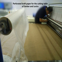 Papier kraft perforé pour la découpe de patrons en atelier de confection, papier perforé pour l'industrie textile et les usines de vêtements