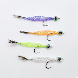 NOUVEAU OEM Vente en gros # 4 mouches artificielles 3D à yeux de poisson en Mylar, type Tube Fly <span class=keywords><strong>Flash</strong></span>, pour la pêche au bar, à la truite, au vairon, au saumon - Product Image 6