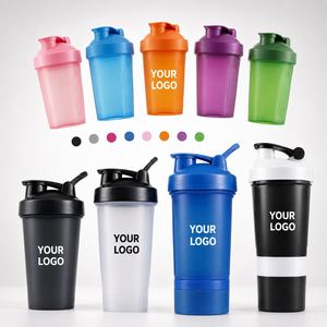 Bouteille de protéines personnalisée sans BPA en PP de qualité alimentaire 8oz/10oz/12oz/16oz/20oz Premium pour la gym, couleurs Pantone personnalisées, anti-fuite - Product Image 1