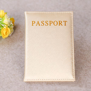 Porte-<span class=keywords><strong>passeport</strong></span> en cuir à grain croisé de haute qualité, logo <span class=keywords><strong>personnalisé</strong></span>, <span class=keywords><strong>étui</strong></span> de <span class=keywords><strong>passeport</strong></span> de voyage bon marché, housse de <span class=keywords><strong>passeport</strong></span> en cuir PU - Product Image 3