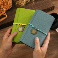 Carnet à feuilles mobiles en cuir A6, couverture en cuir PU, cadeau pour étudiant, logo personnalisé, plusieurs couleurs, papier écologique