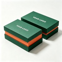 Boîte cadeau de luxe personnalisable en gros, deux pièces (couvercle et base) avec emballage à taille cintrée, pour portefeuille, parfum, huile essentielle