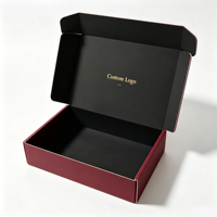 Boîte d'expédition rigide personnalisée pour cadeaux, emballage avec logo estampé à chaud, boîte d'expédition en papier de luxe pour cosmétiques, bijoux, boîtes d'expédition en carton