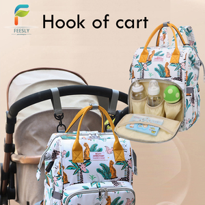 Bolsa de Pañales Multifuncional Impermeable con Estampado de Moda, Nueva Llegada, Bolsa de Viaje Impermeable para Mamá y Bebé - Product Image 5