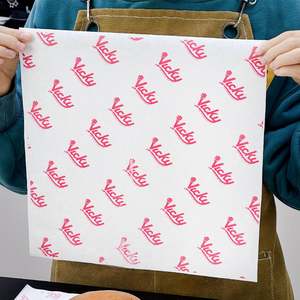 Papier d'emballage personnalisé, papier d'emballage pour tacos, papier résistant à la graisse pour festival mexicain, feuilles pour hamburgers et poulet frit - Product Image 3