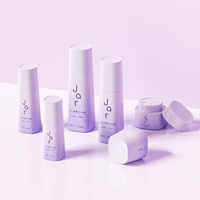 Emballage de soins de la peau écologique 30 50 Gr 100 120 ml Pot de crème cosmétique vert personnalisé et ensemble de flacons à pompe pour lotion sérum