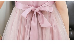 ชุดเดรสเด็กผู้หญิงสไตล์เกาหลีสีงาช้างสำหรับงานเลี้ยงตอนเย็น ขายส่ง ประดับมุกและลูกไม้ แต่งแบบเจ้าหญิง - Product Image 6