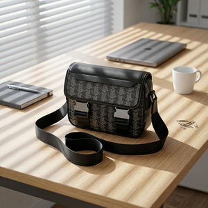 <span class=keywords><strong>Sac</strong></span> <span class=keywords><strong>bandoulière</strong></span> unisexe de luxe de haute qualité avec logo de marque 2026, en cuir PU imperméable, pour <span class=keywords><strong>homme</strong></span> et femme - Product Image 1
