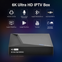 Regarder des matchs de football films en streaming gratuits Android 10.0 WE2USAT K3 Pro Résolution 6K Smart TV Media Box pour les États-Unis et le Canada